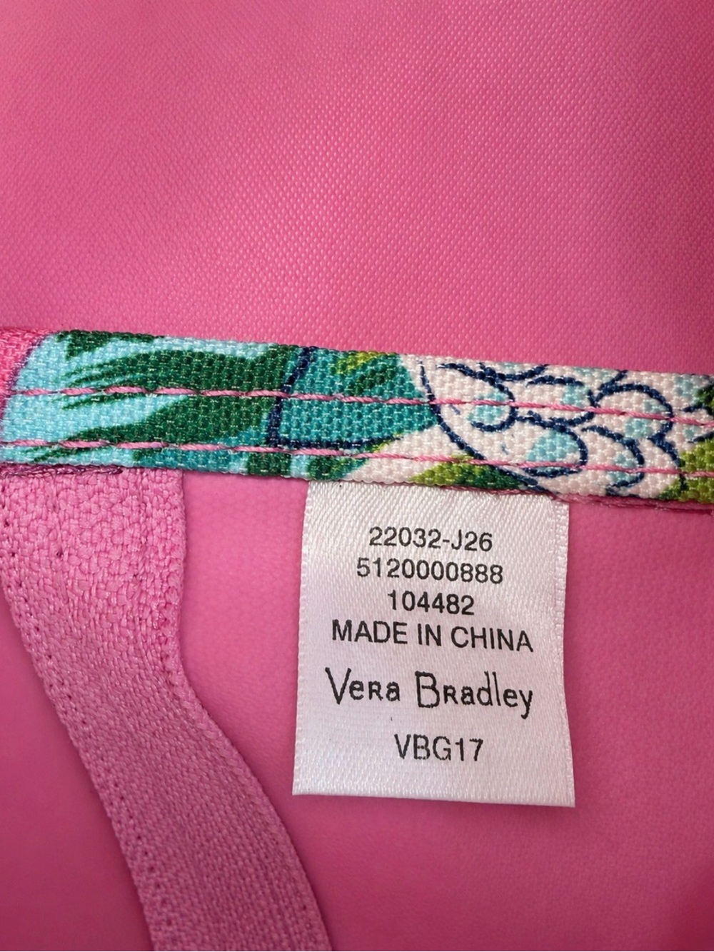 Vera Bradley Pink Floral Print Travel Cosmetic Case - Picture 2 of 7